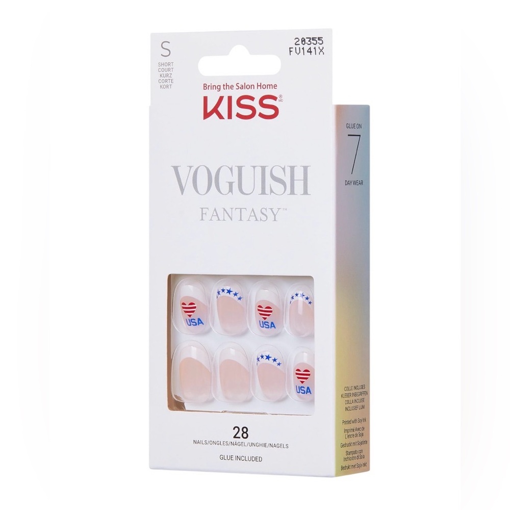 KISS Voguish Fantasy USA Nail Set - Short Almond Shape - Picture 3 of 7